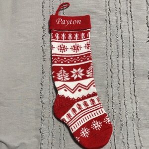 “Payton” embroidered Christmas Stocking